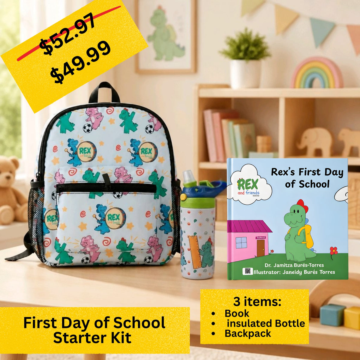 Starter First Day of School Kit | 3-Piece Set